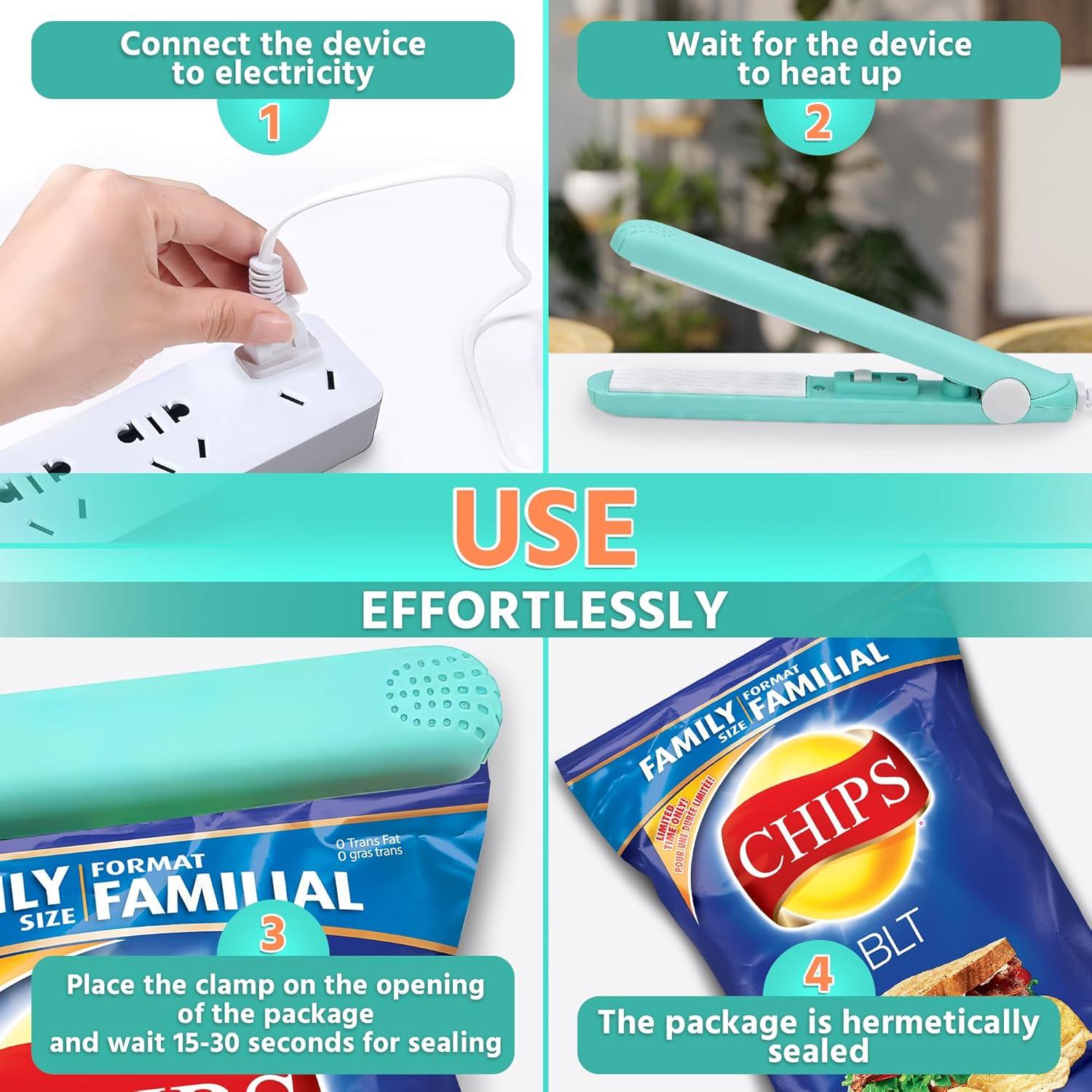 Sellador al Vacío Reluen Mini 17 cm - Máquina Térmica Manual