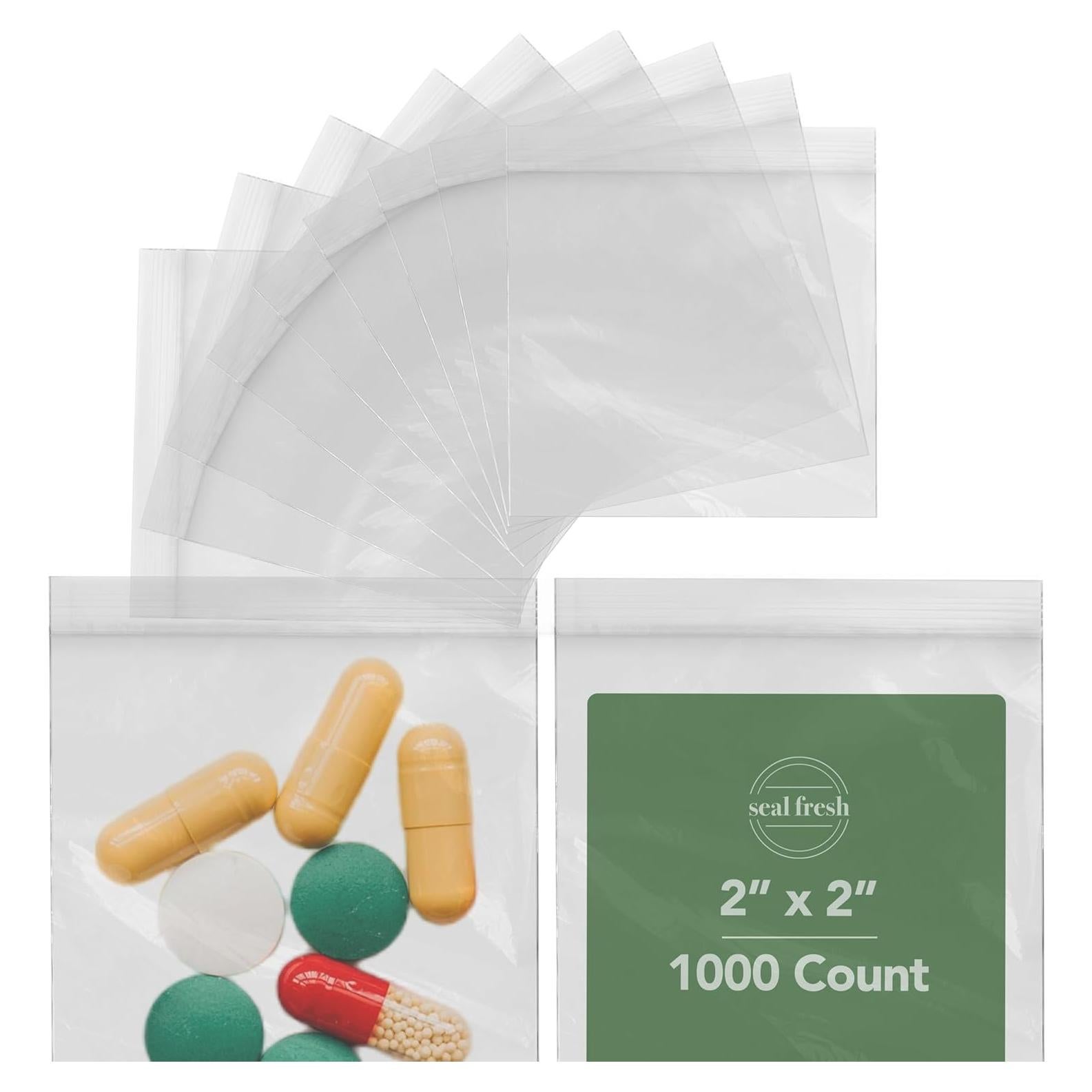 Bolsas Reutilizables Seal Fresh 5.08x5.08cm 1000 Unidades