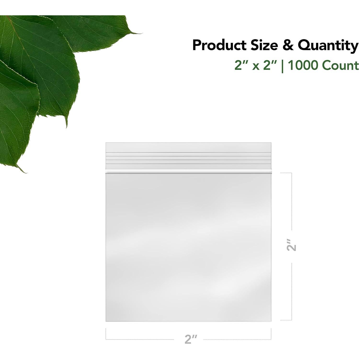 Bolsas Reutilizables Seal Fresh 5.08x5.08cm 1000 Unidades