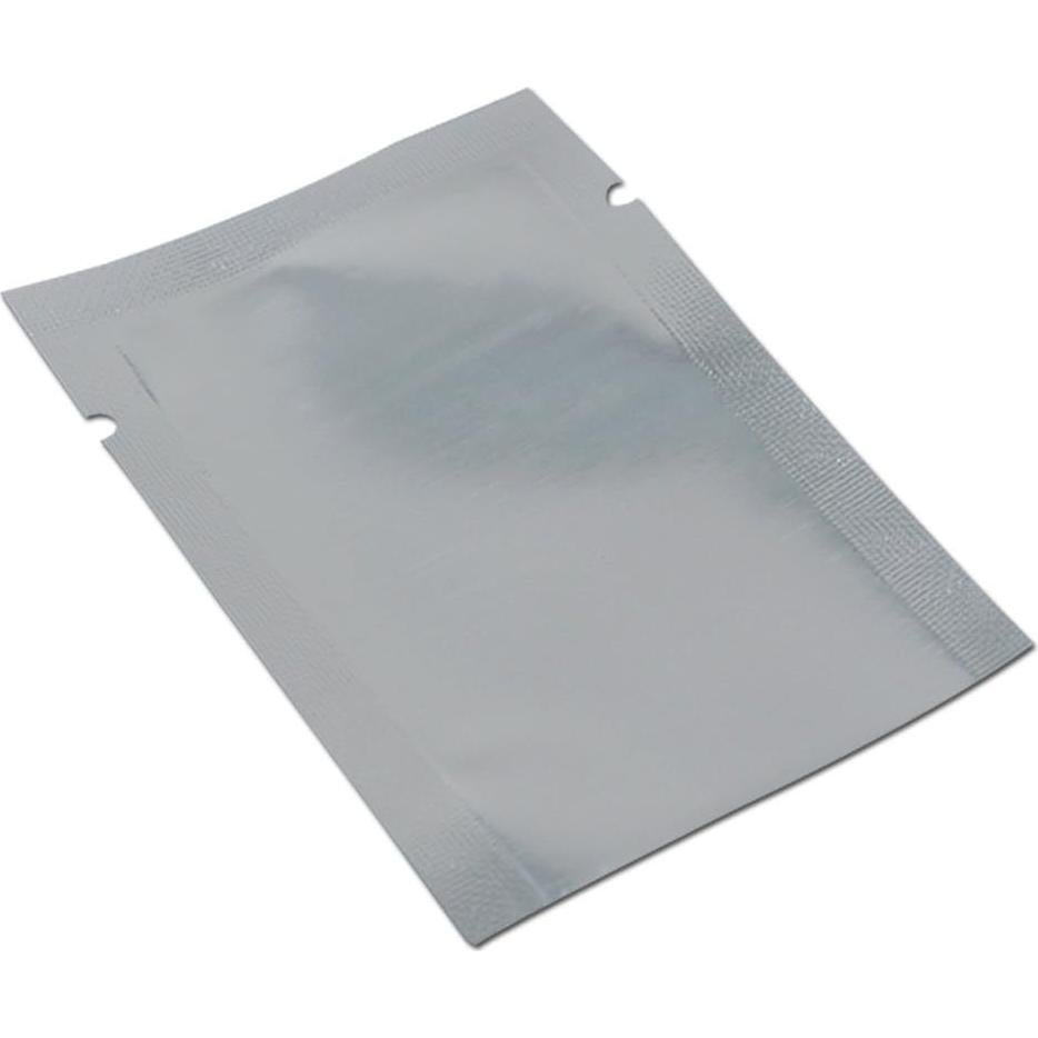 Bolsa de Mylar Aluminio Plateado 6x9cm 200 Piezas Sello Térmico