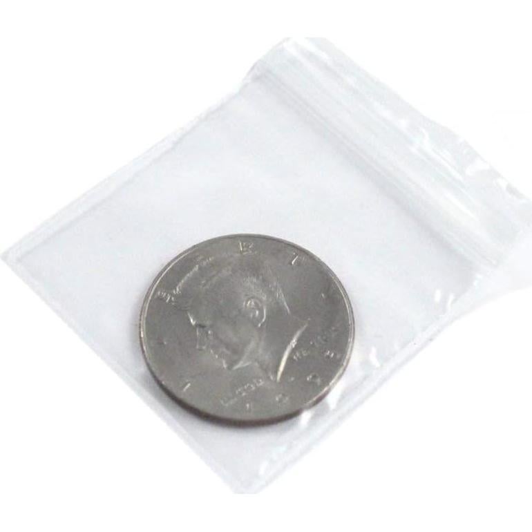 100 Bolsas de Plástico Autocierre 5.08cm x 5.08cm 2mm