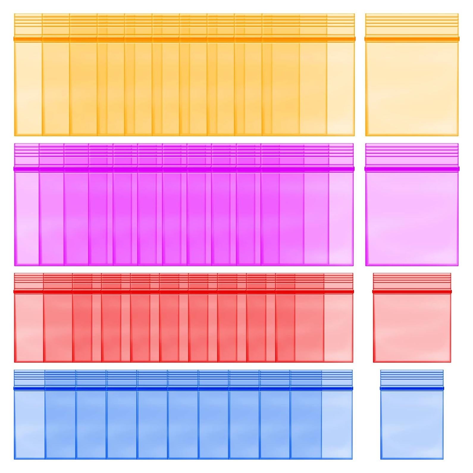 400 Bolsas de Plástico Reutilizables Chinco - 7 MIL Grueso