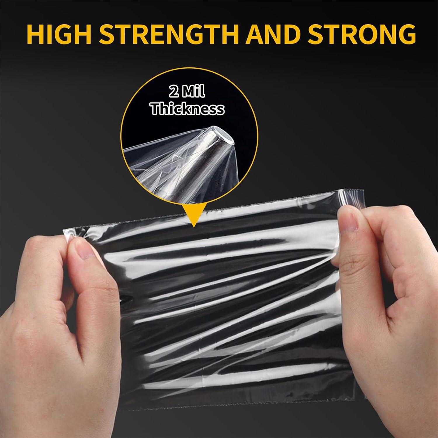 600 Mini Bolsas Plásticas Re sellables Bonison - 6 Tamaños Variados