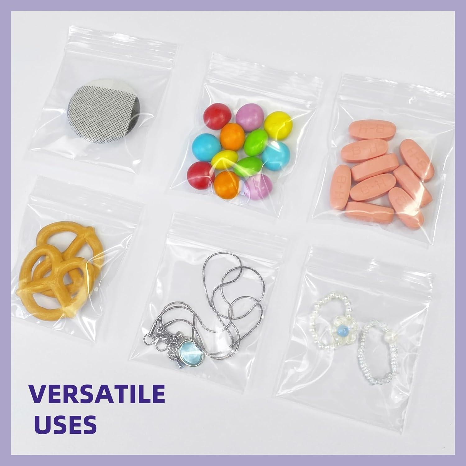 Bolsas de Plástico con Cierre Yotelab 2x2 cm - 200 Piezas Transparentes