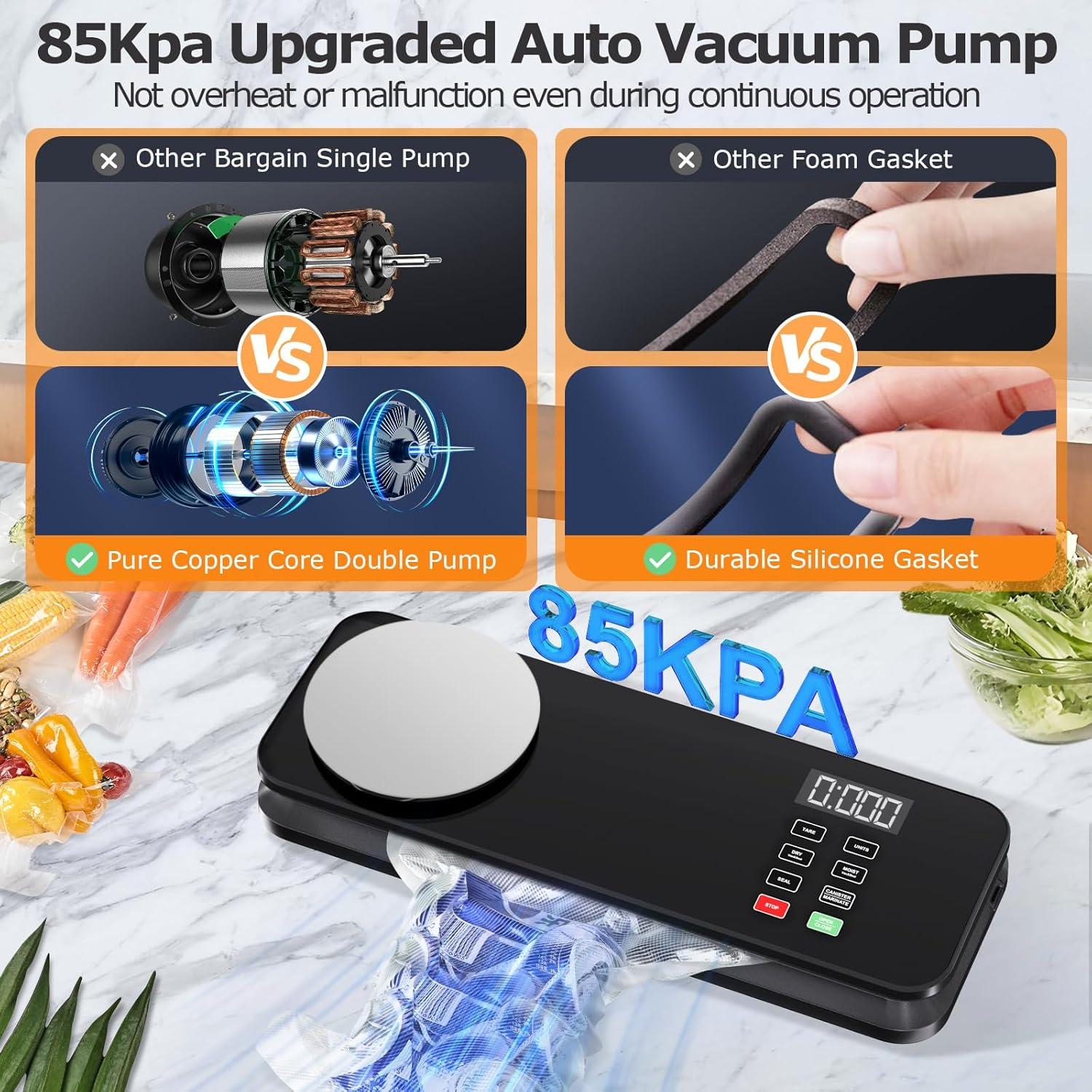 Máquina de Sellado al Vacío MAXVINI VS6680R 85KPA Automática