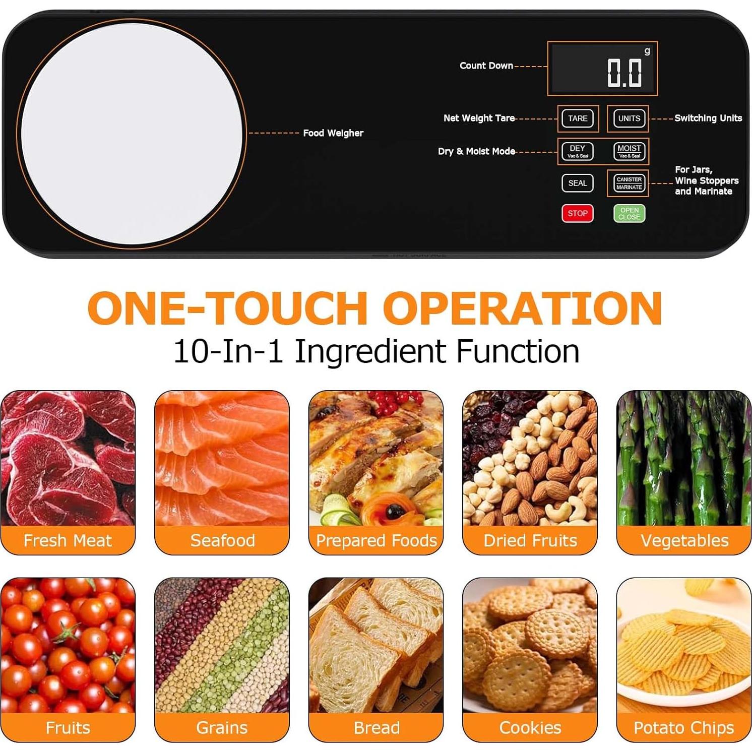 Máquina de Sellado al Vacío MAXVINI VS6680R 85KPA Automática