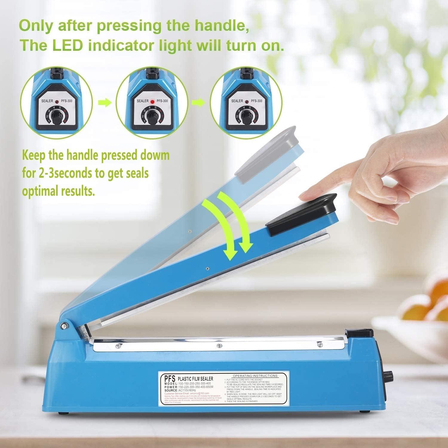 Sellador de Calor Manual VIMI 20 cm con Elemento Extra