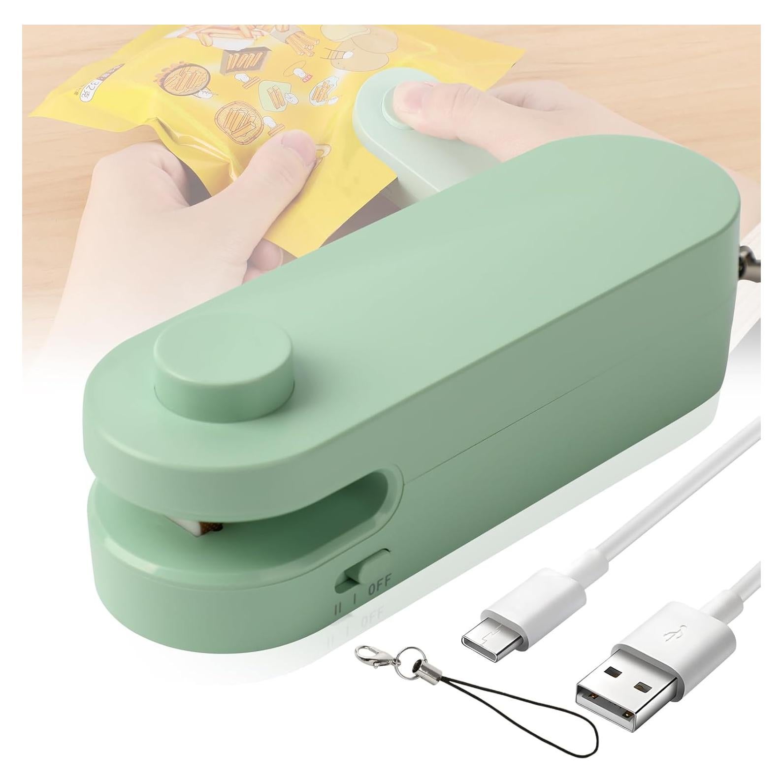 Cortador y Sellador de Bolsas 4 en 1 Daioai Verde Recargable