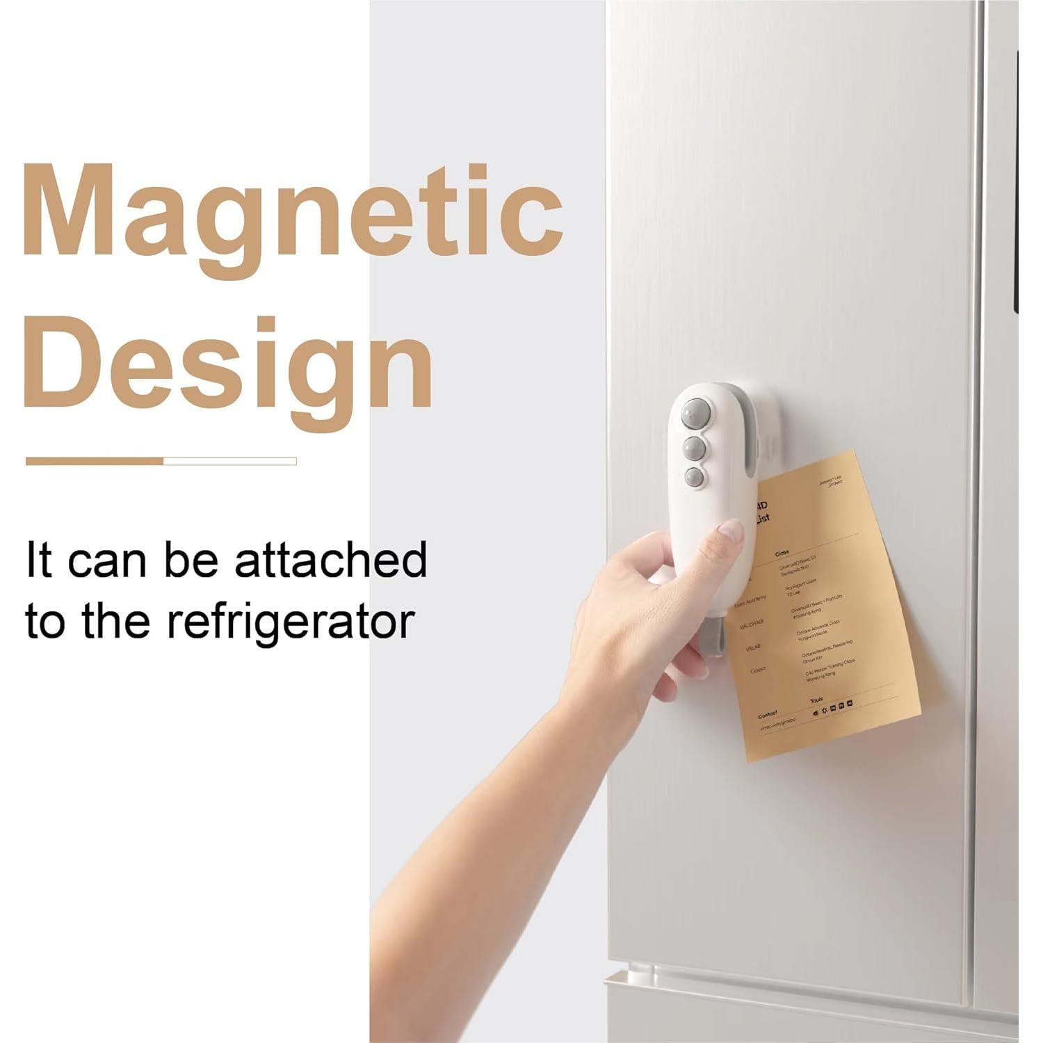 Mini Sello Térmico Aebveicc 2 en 1 Recargable para Bolsas