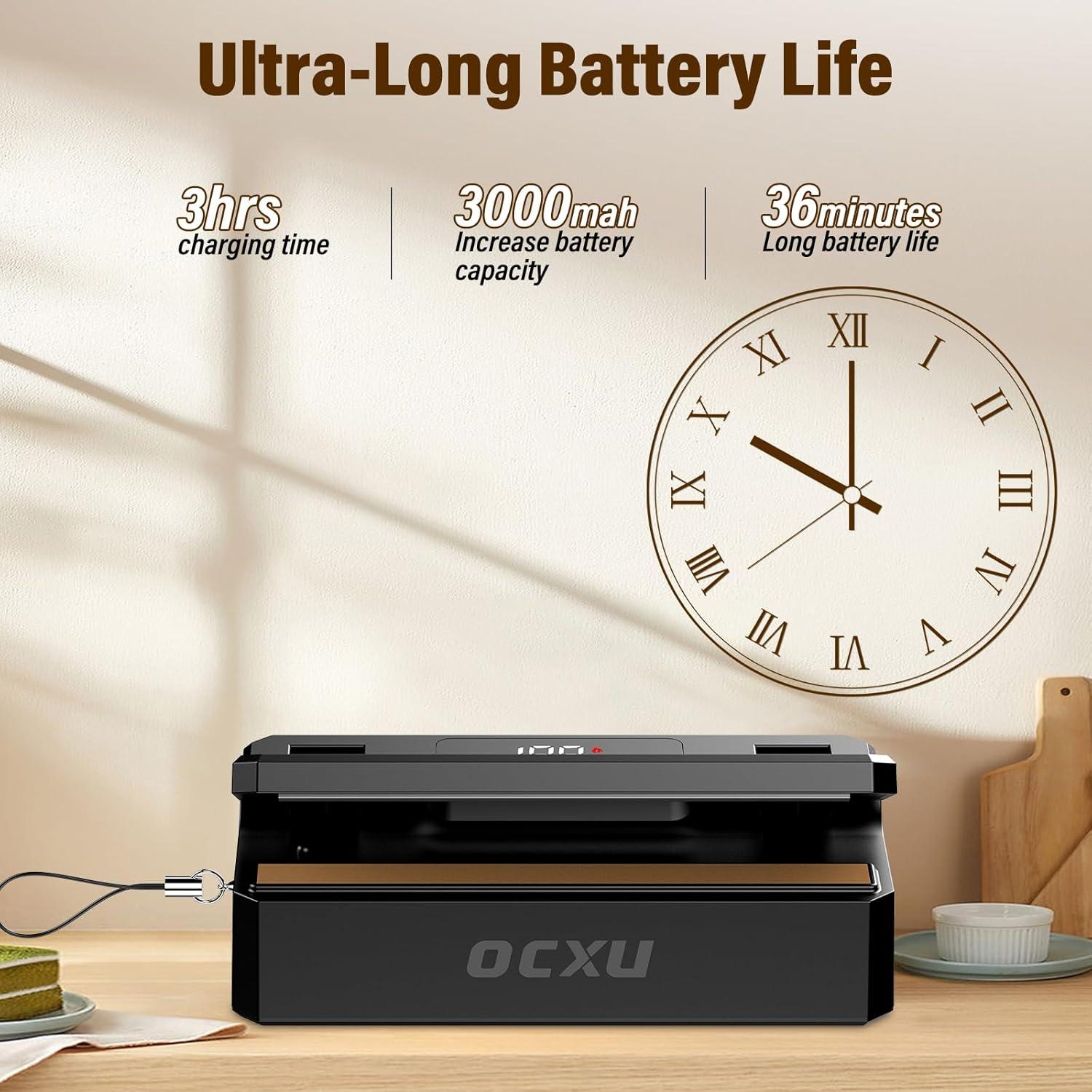 Sellador de Bolsas Mini OCXU 4 en 1 Recargable 3000mAh