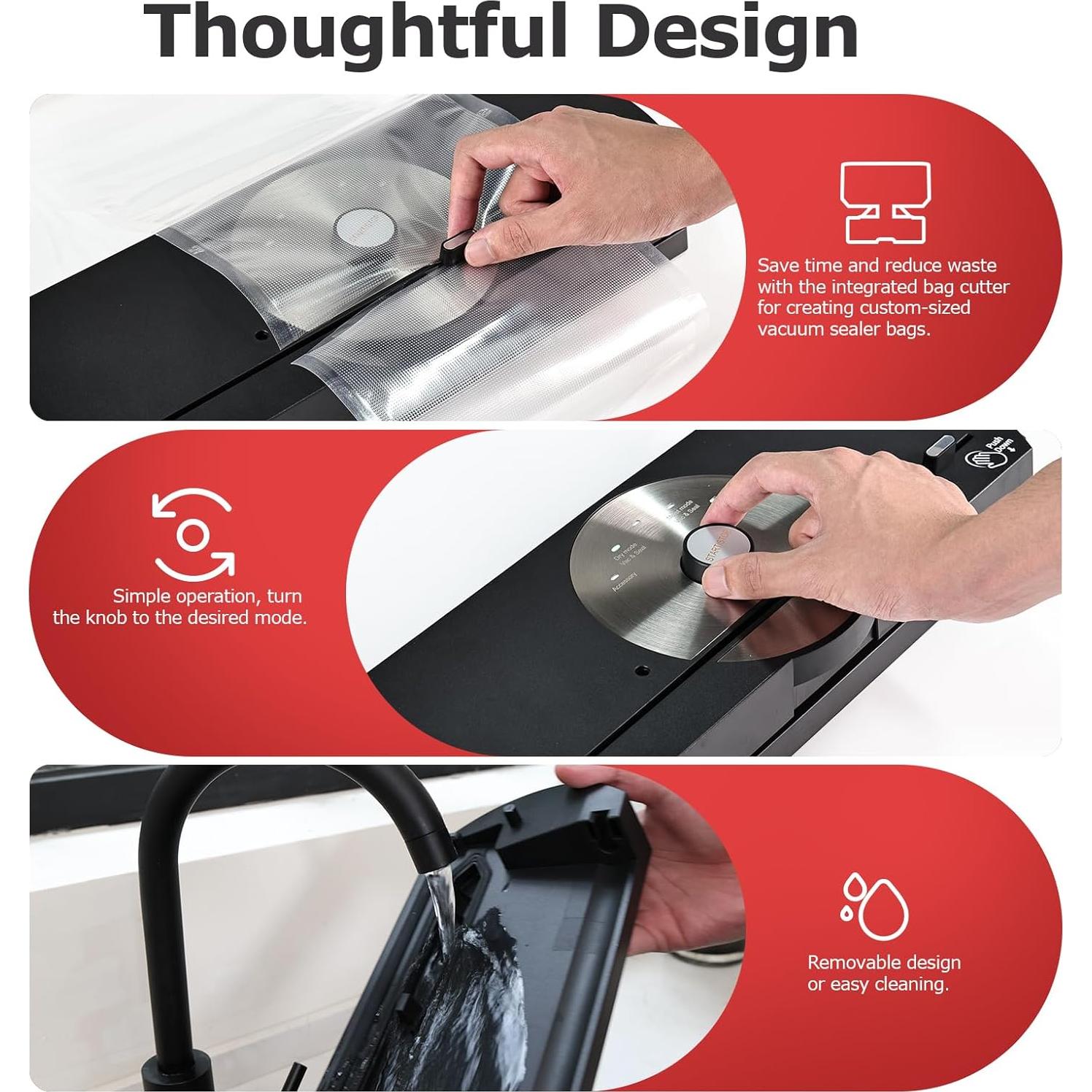 Máquina de Sellado al Vacío MAXVINI VS6630 65KPA Compacta