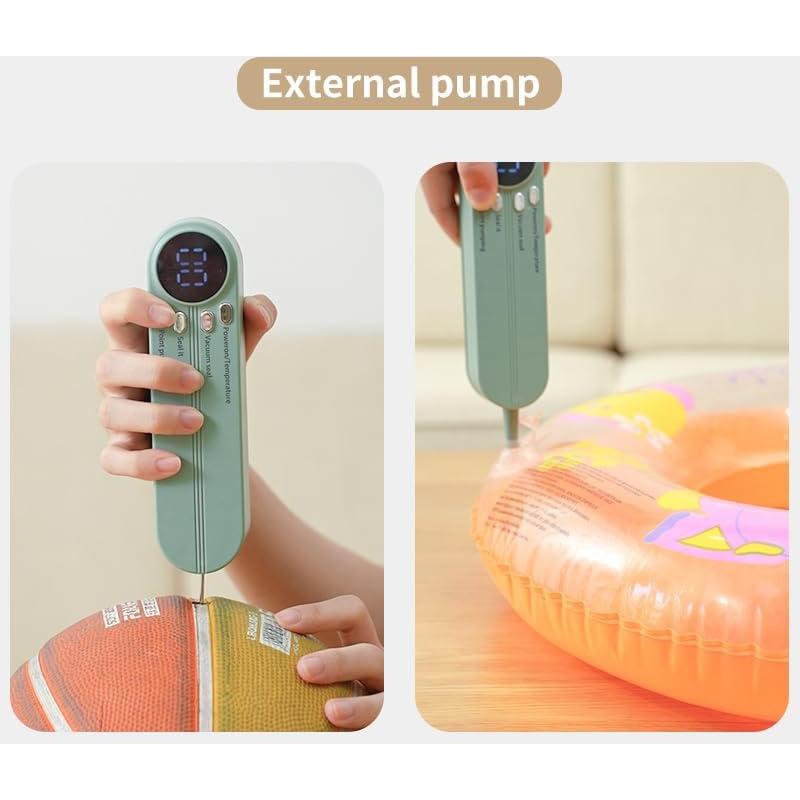 Sellador de Bolsas Mini Inalámbrico Honkpop 3 en 1 Verde