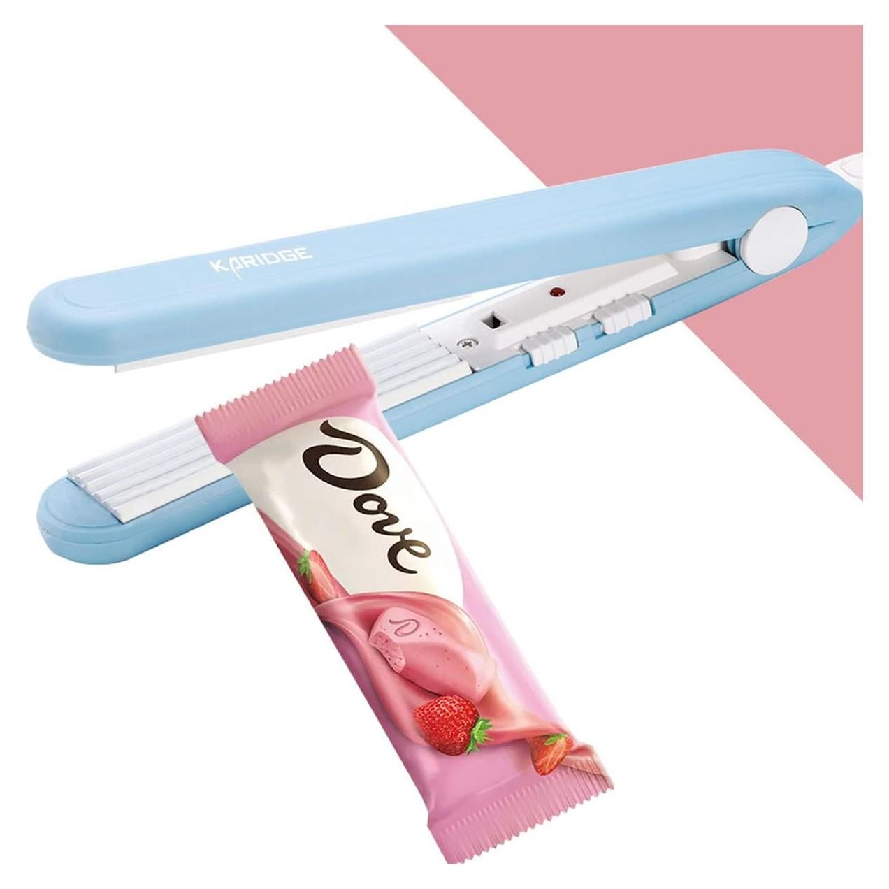 Sellador de Bolsas Manual Karidge Azul 20W para Alimentos