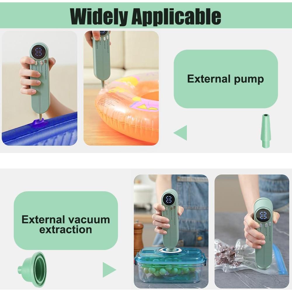 Mini Sello de Vacío Portátil MiOYOOW Verde 125mm 60Kpa