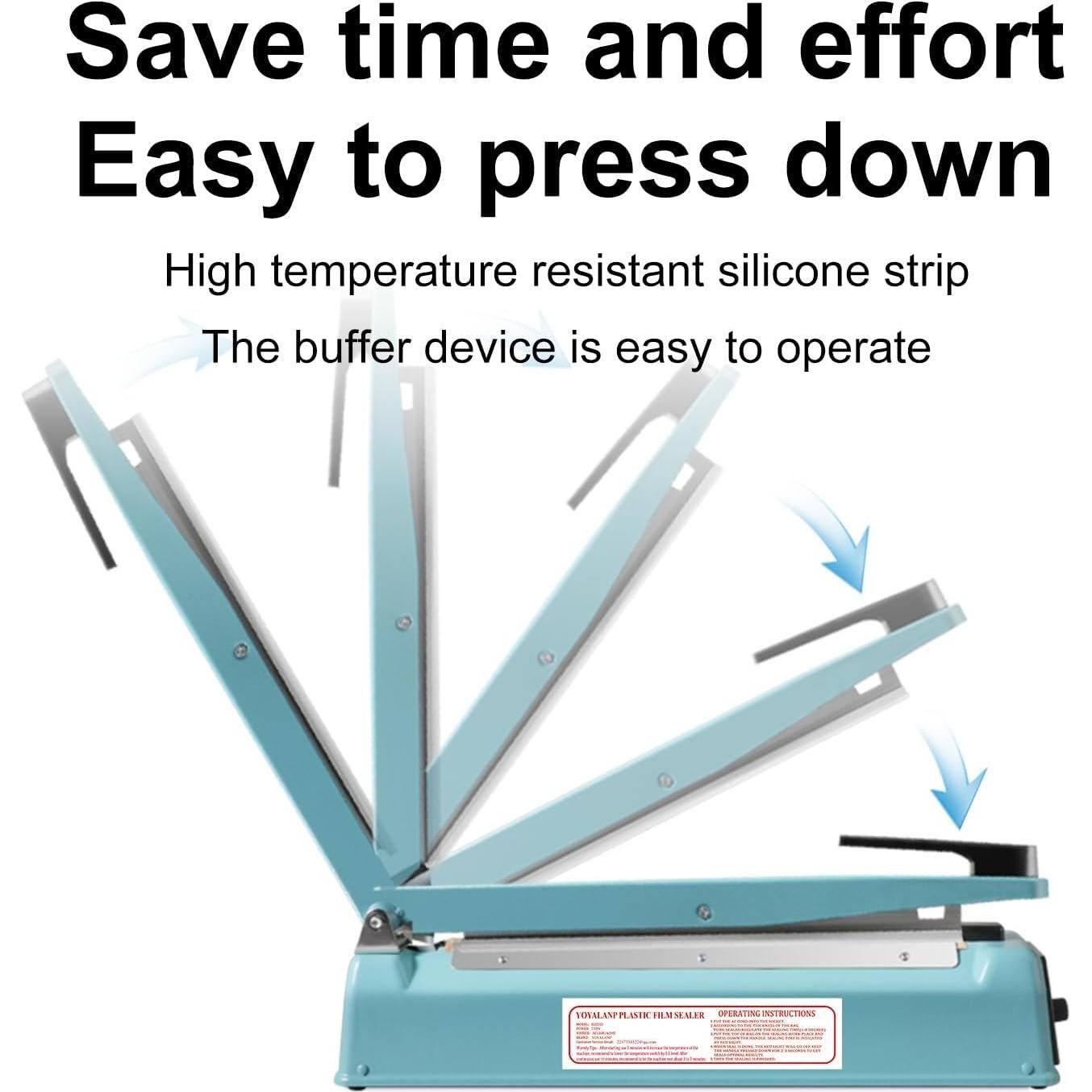 Máquina de Sellado por Impulso 8" YOYALANP Metal 150W