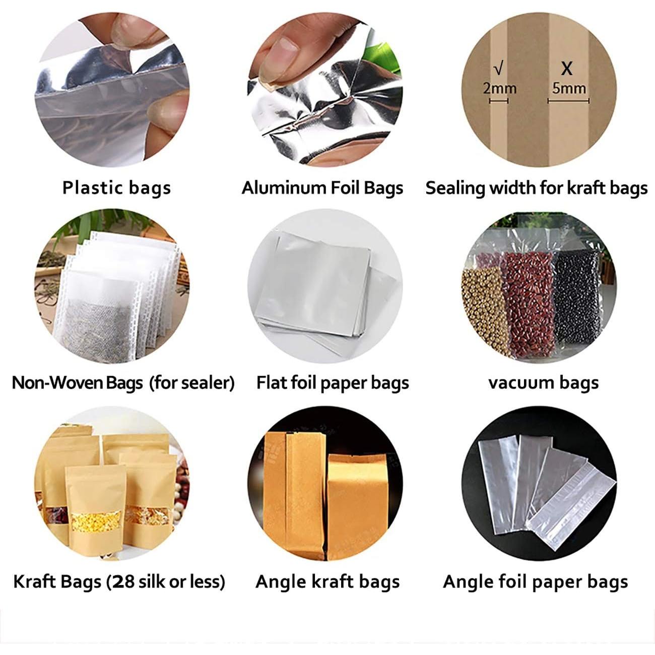 Sellador Térmico Manual LinsnField 8" Rosa 2mm Ancho Sellado