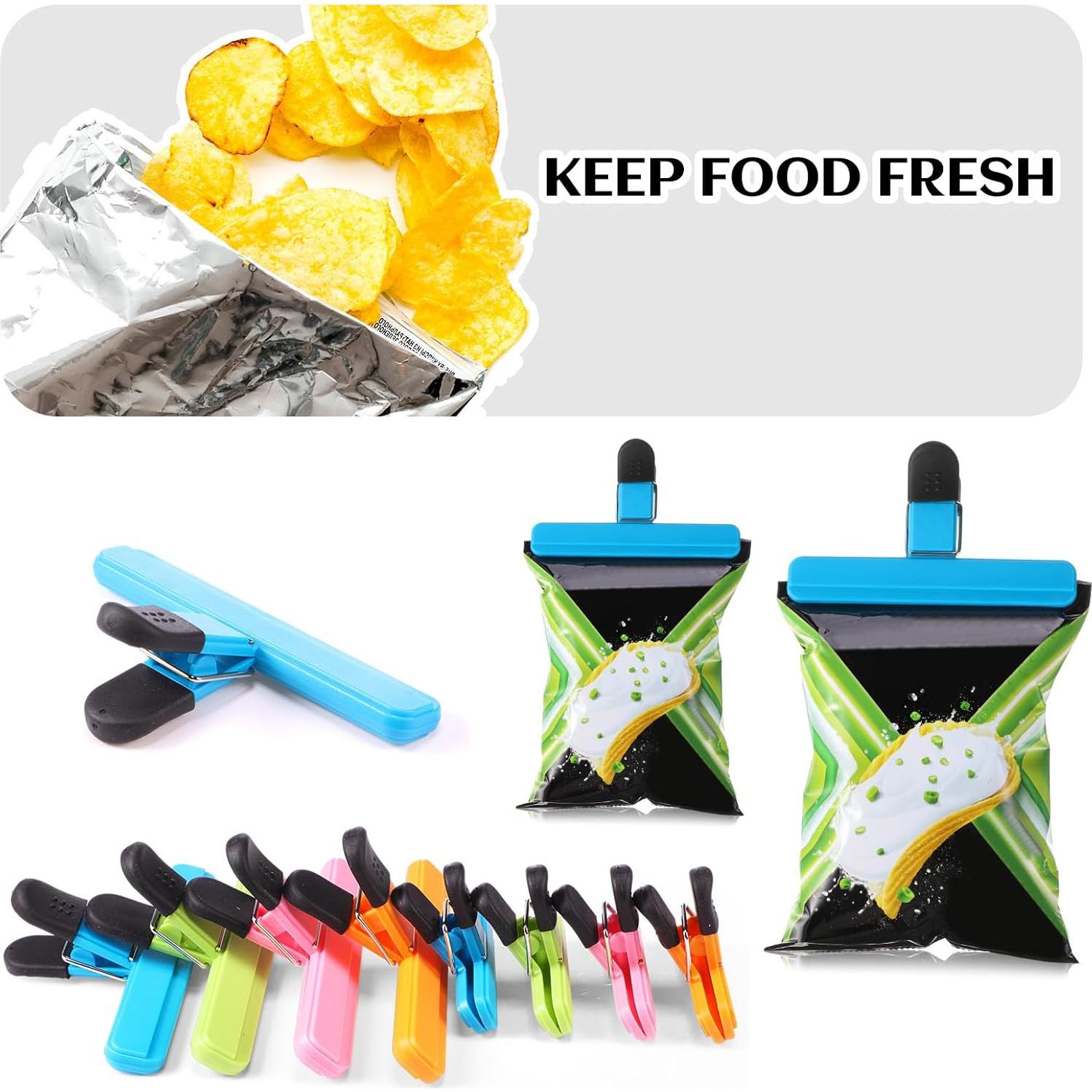 Kit de Selladores de Alimentos Teenyyou - 2 Mini Selladores y 12 Clips
