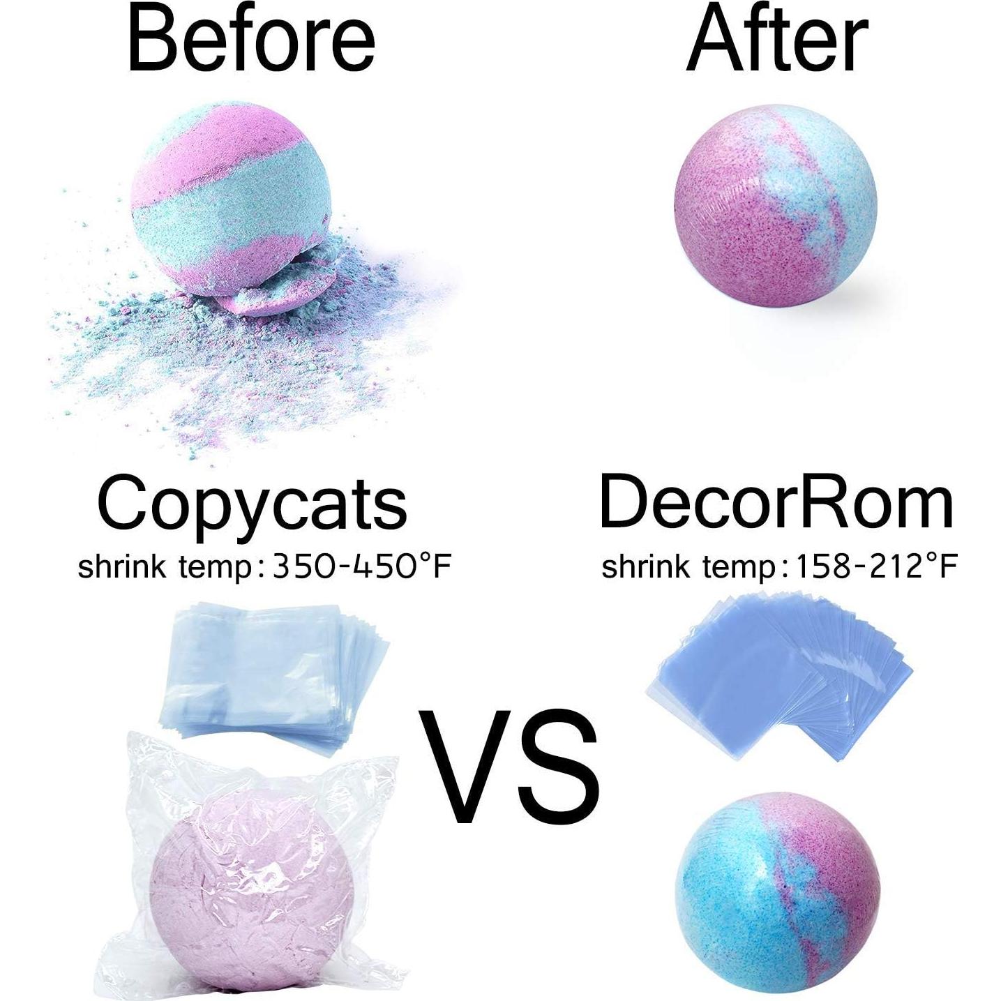 Bolsas de Envoltura Retráctil DecorRom 200 pcs 15x15 cm