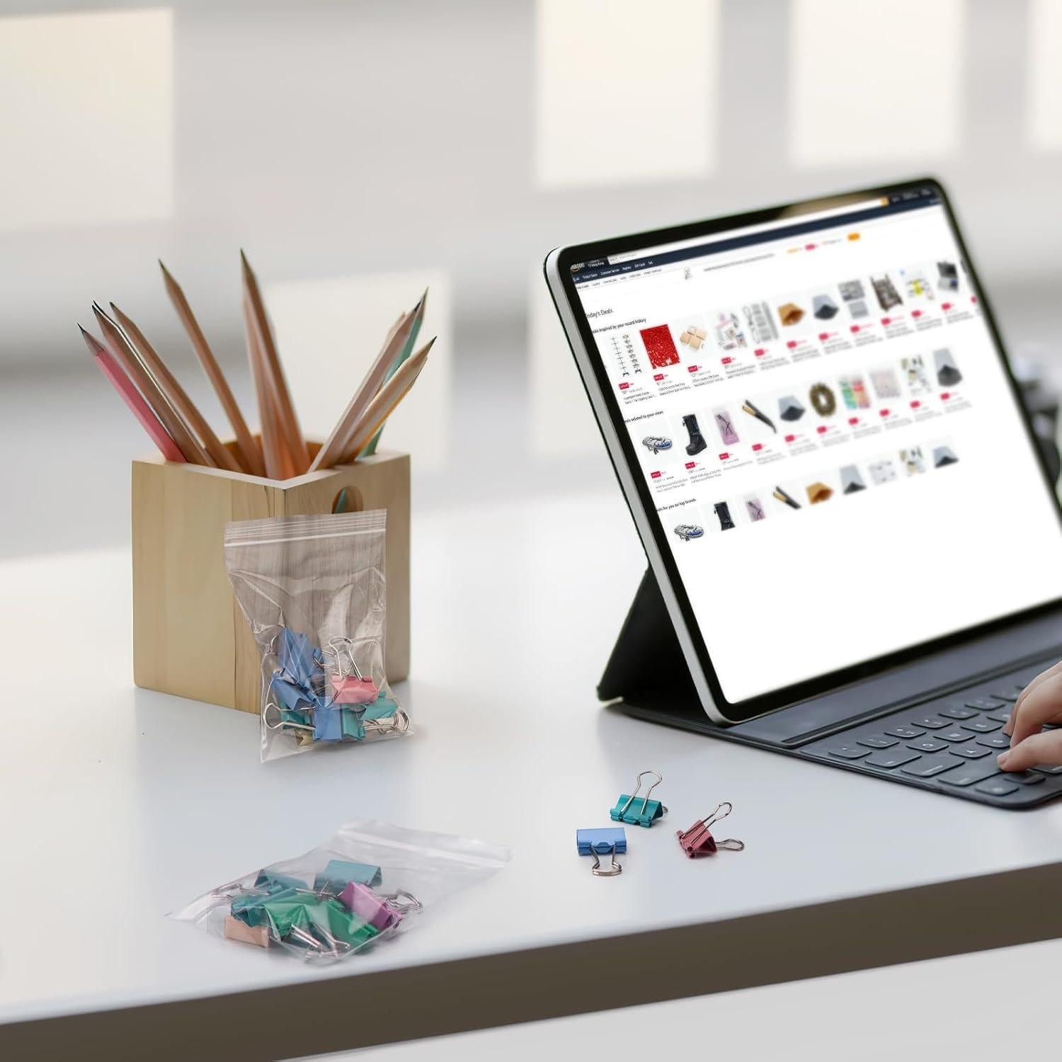 400 Bolsas de Plástico Transparentes 7.62x10.16 cm Aubeco