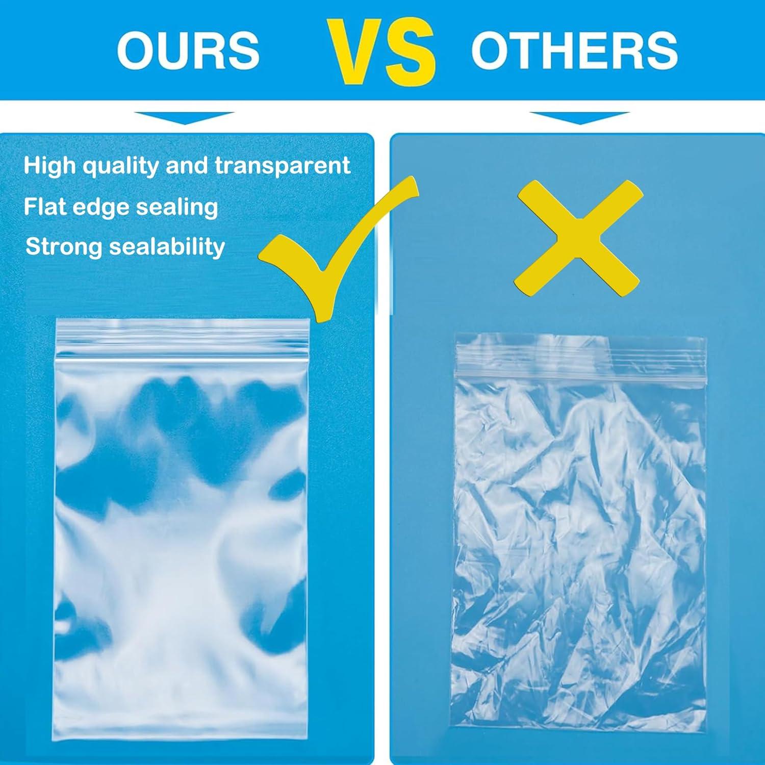 Bolsas de Plástico Reclosables 3x4" Pikdmin - Paquete de 100