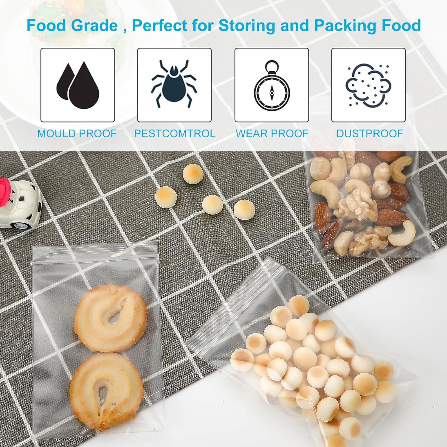 Bolsas de Plástico Transparentes 5x7" Enbreey - Paquete 100