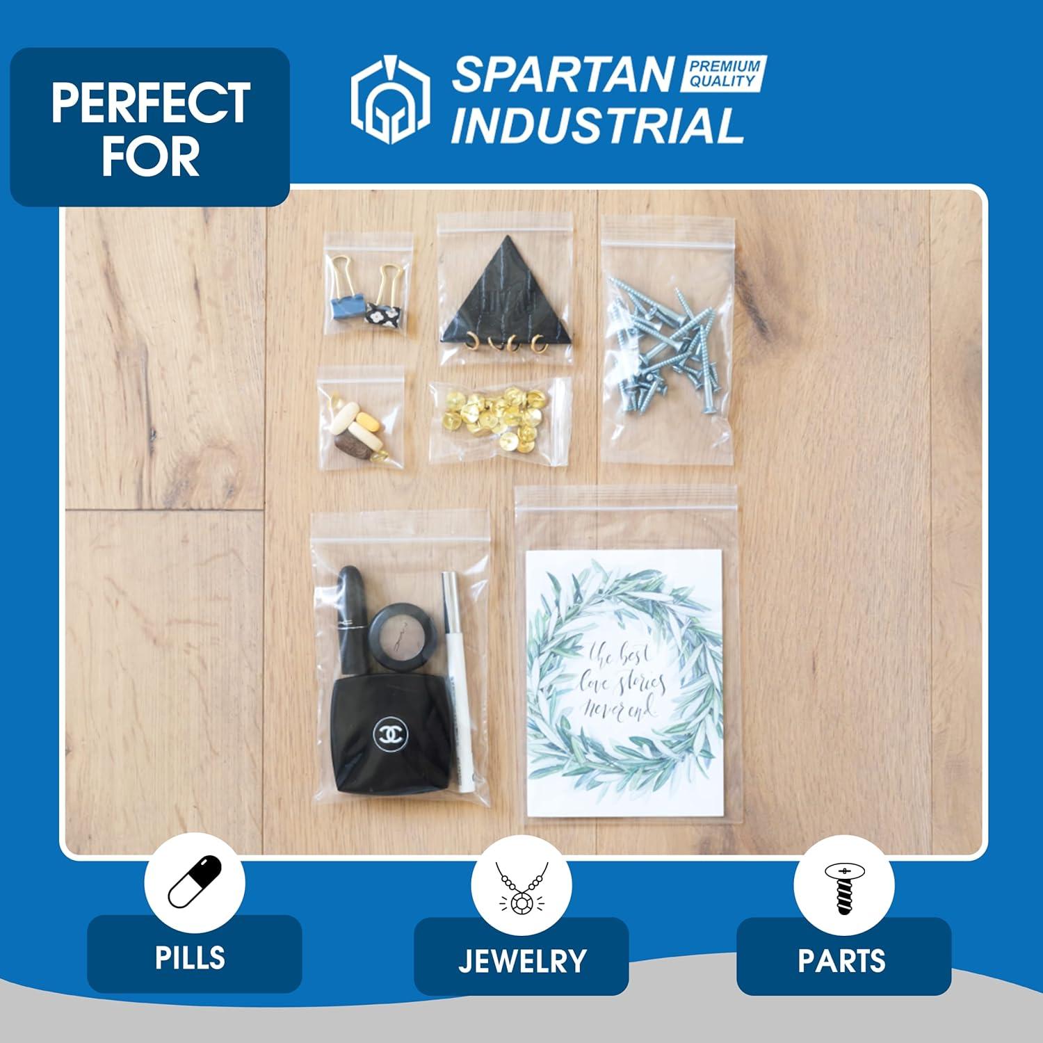 Bolsas Reutilizables 3x5 cm Spartan - 1000 Unidades 2 Mil