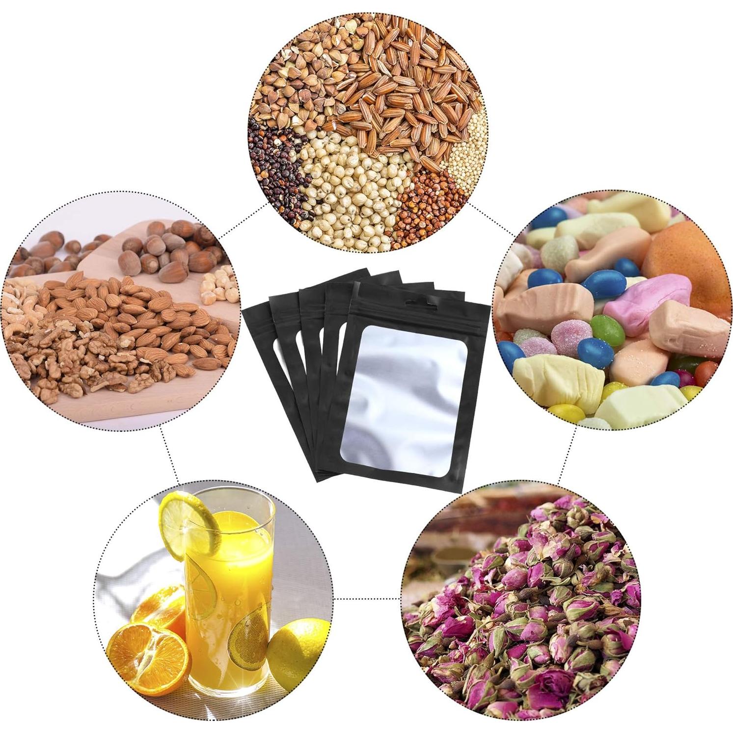 Bolsas de Almacenamiento Reutilizables Boao 100 Piezas 11.9x20.1cm