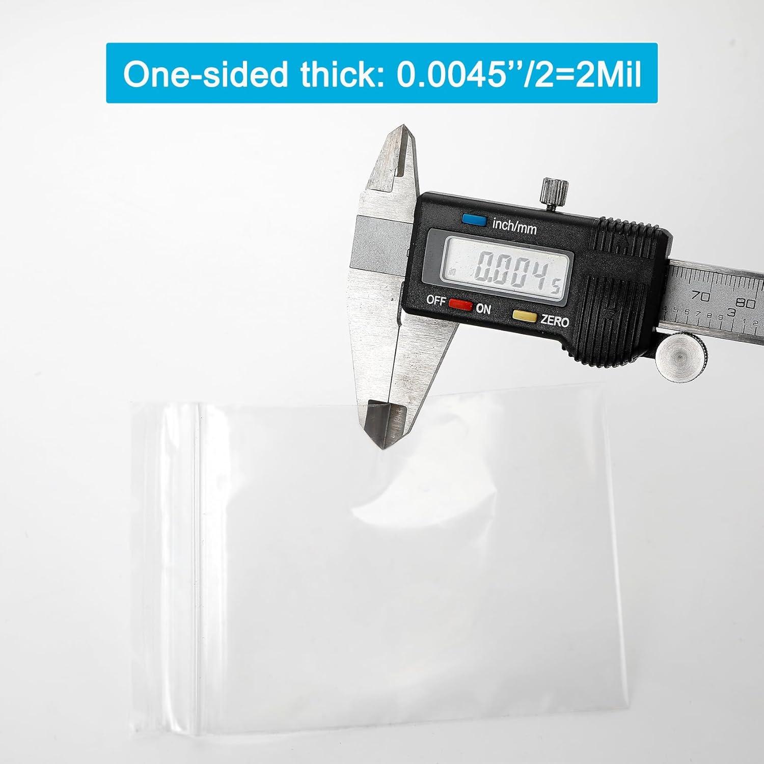 Bolsas de Plástico Reclosables 4x4'' Enbreey - Paquete 200