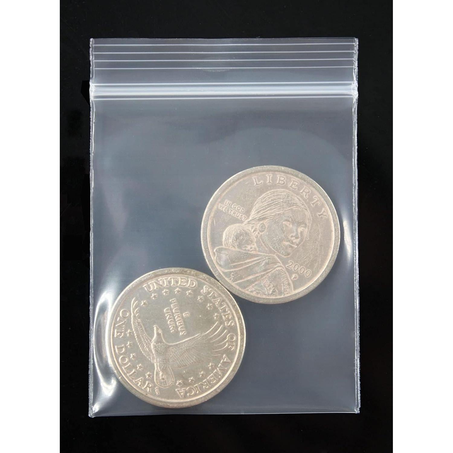 Bolsas de Plástico Gruesas Transparentes Remhumhai 5.08x6.1cm 150PCS