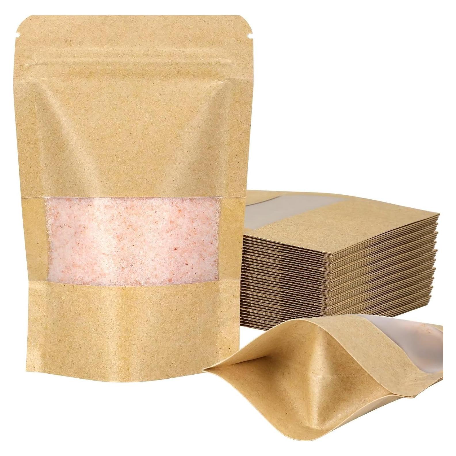 Bolsas de Papel Kraft Reutilizables Blisstime 50 Unidades 8.9x14cm