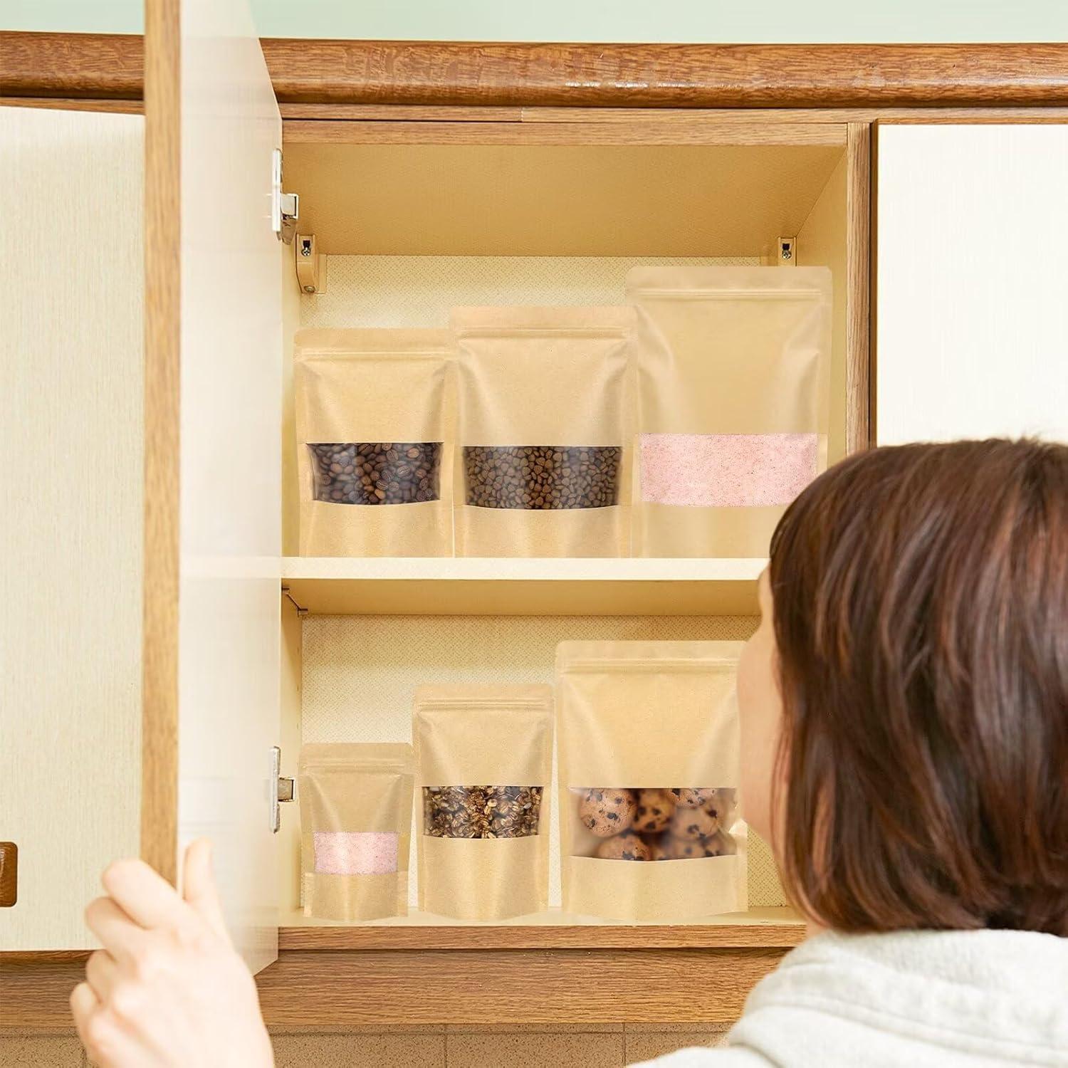 Bolsas de Papel Kraft Reutilizables Blisstime 50 Unidades 8.9x14cm