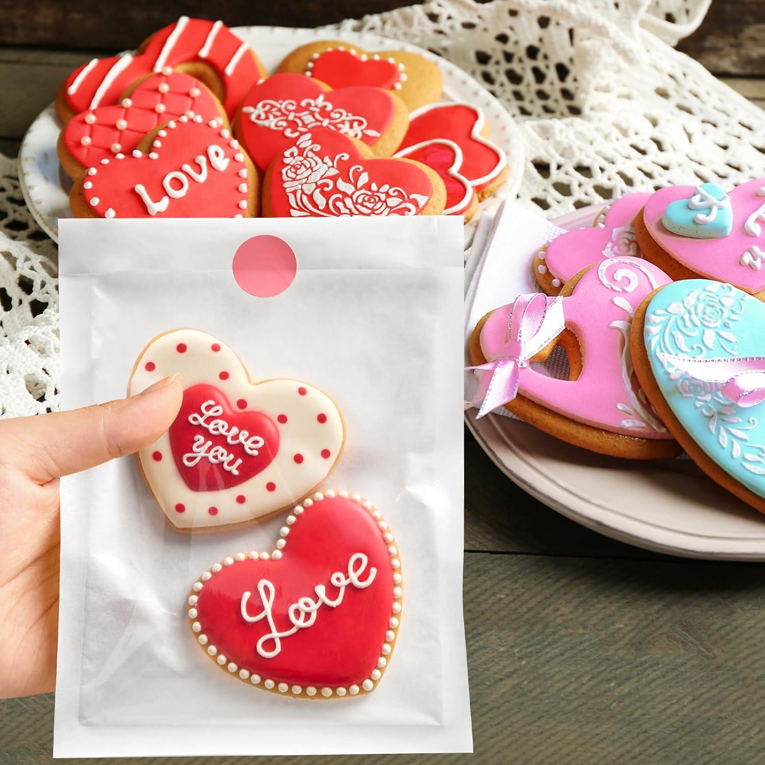 Bolsas de Papel Transparentes Ocmoiy 200 Pcs 13x19 cm Resistentes