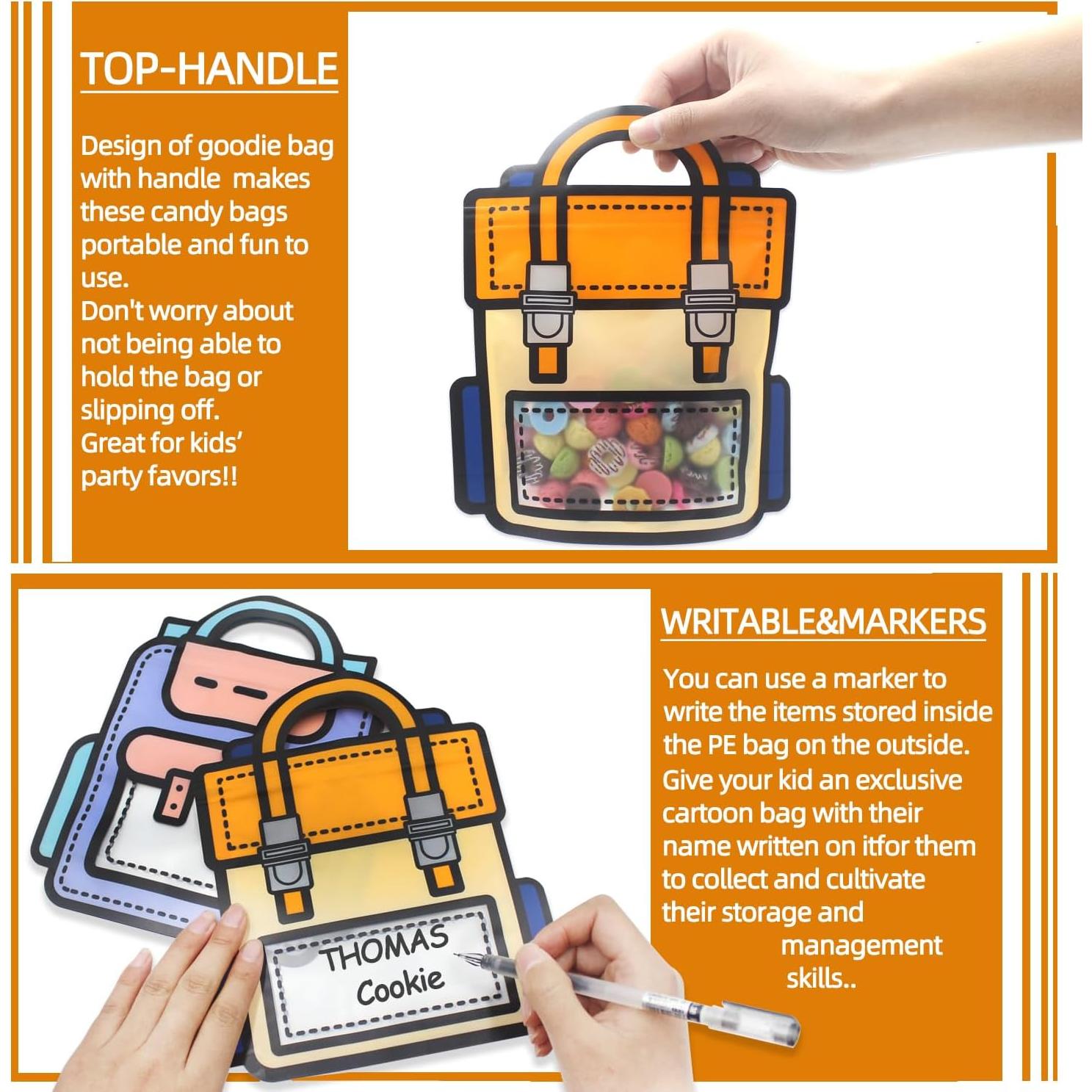 30 Bolsas de Regalo Reutilizables KTBANBANNEY 21x18cm