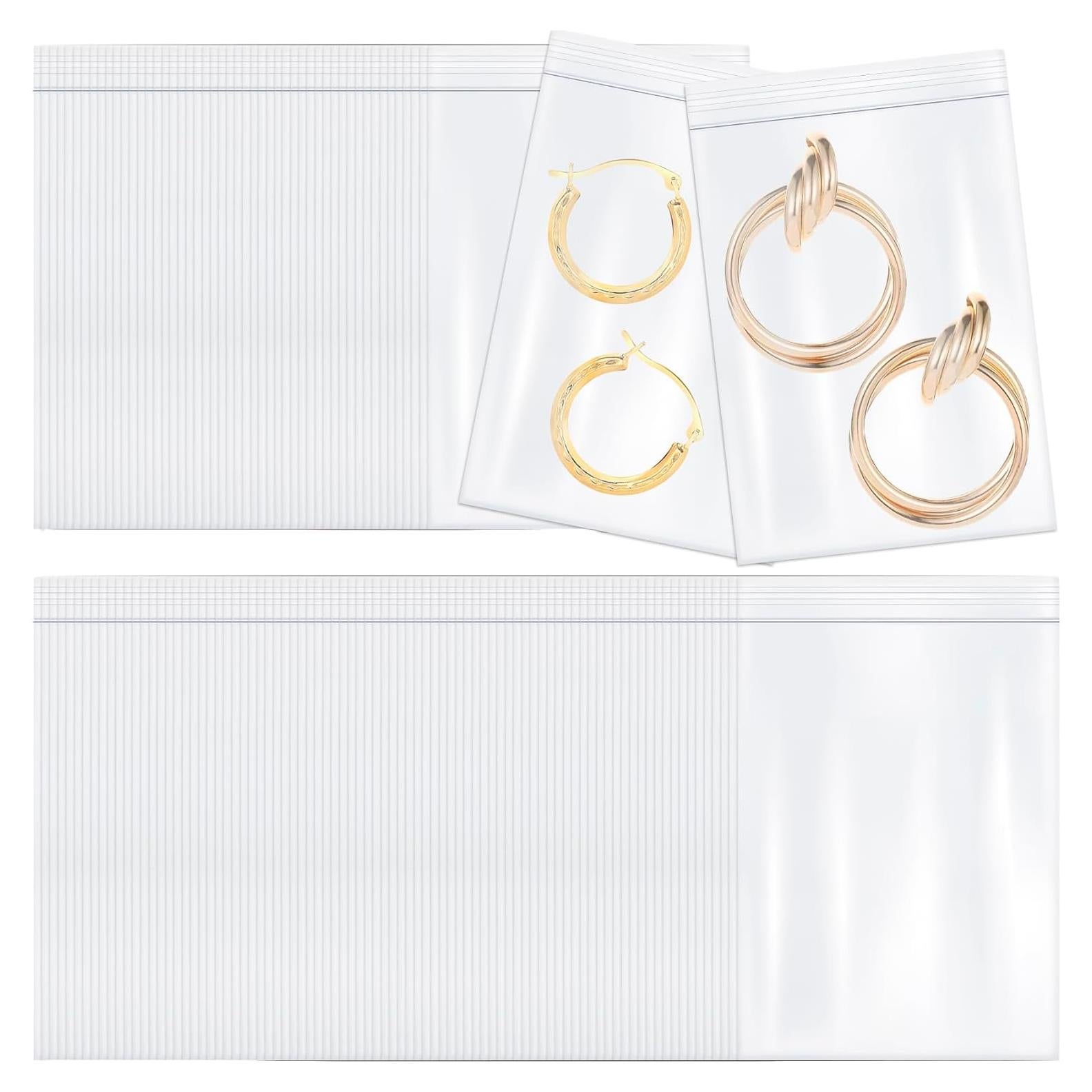 400 Mini Bolsas Zip Reutilizables STSTR 4x6 cm Transparentes