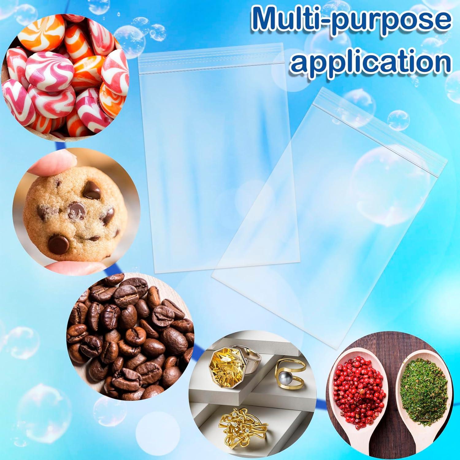 400 Mini Bolsas Zip Reutilizables STSTR 4x6 cm Transparentes