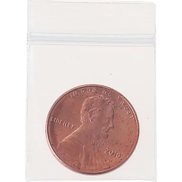 200 Bolsas Reclosables Transparentes Somoga 2.54x2.54cm 4Mil