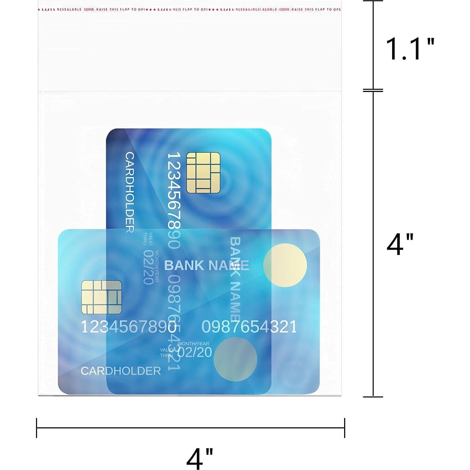 Bolsas de Celofán Transparentes Reutilizables Doutop 1000pcs 10x10cm