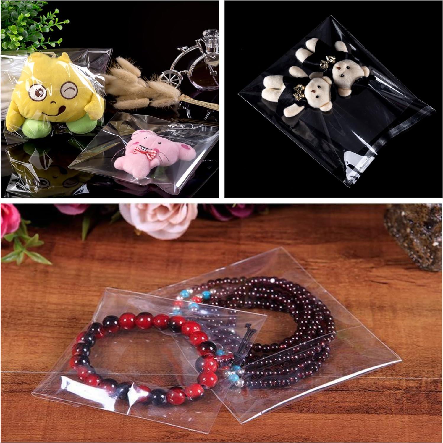 Bolsas de Celofán Transparentes Reutilizables Doutop 1000pcs 10x10cm