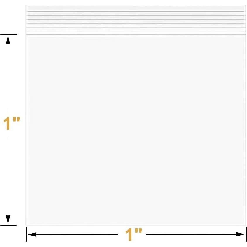 Bolsas de Plástico Reutilizables Macoota 1x1" 100 PCS Gruesas