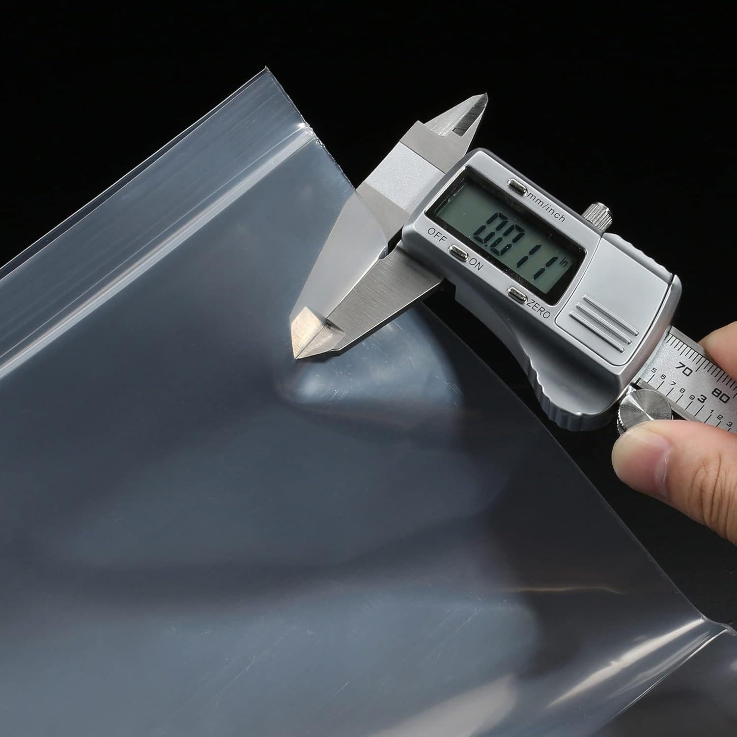 Bolsas de Plástico Reutilizables Macoota 1x1" 100 PCS Gruesas