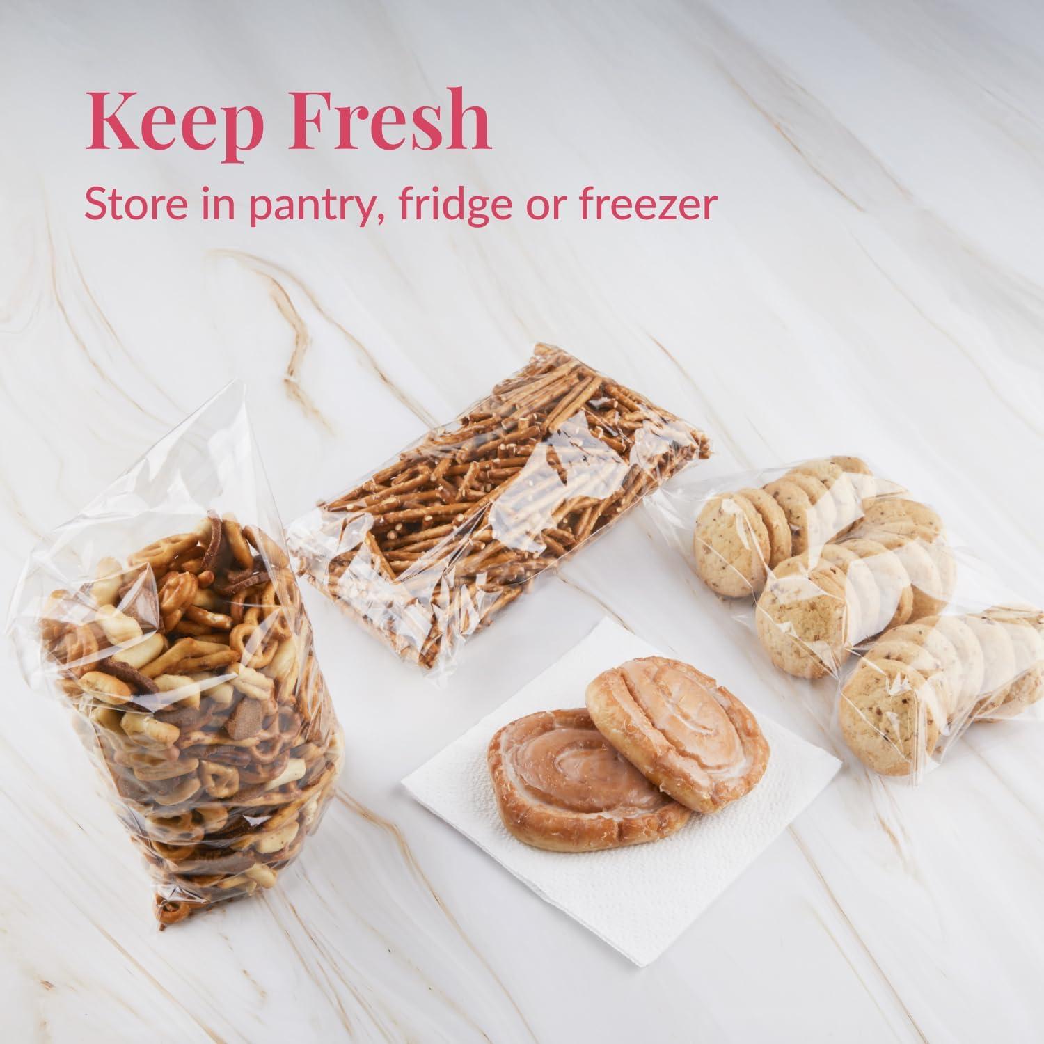 Bolsas de Celofán Autoadhesivas Prestee 15.24x25.4 cm - 200 Unidades