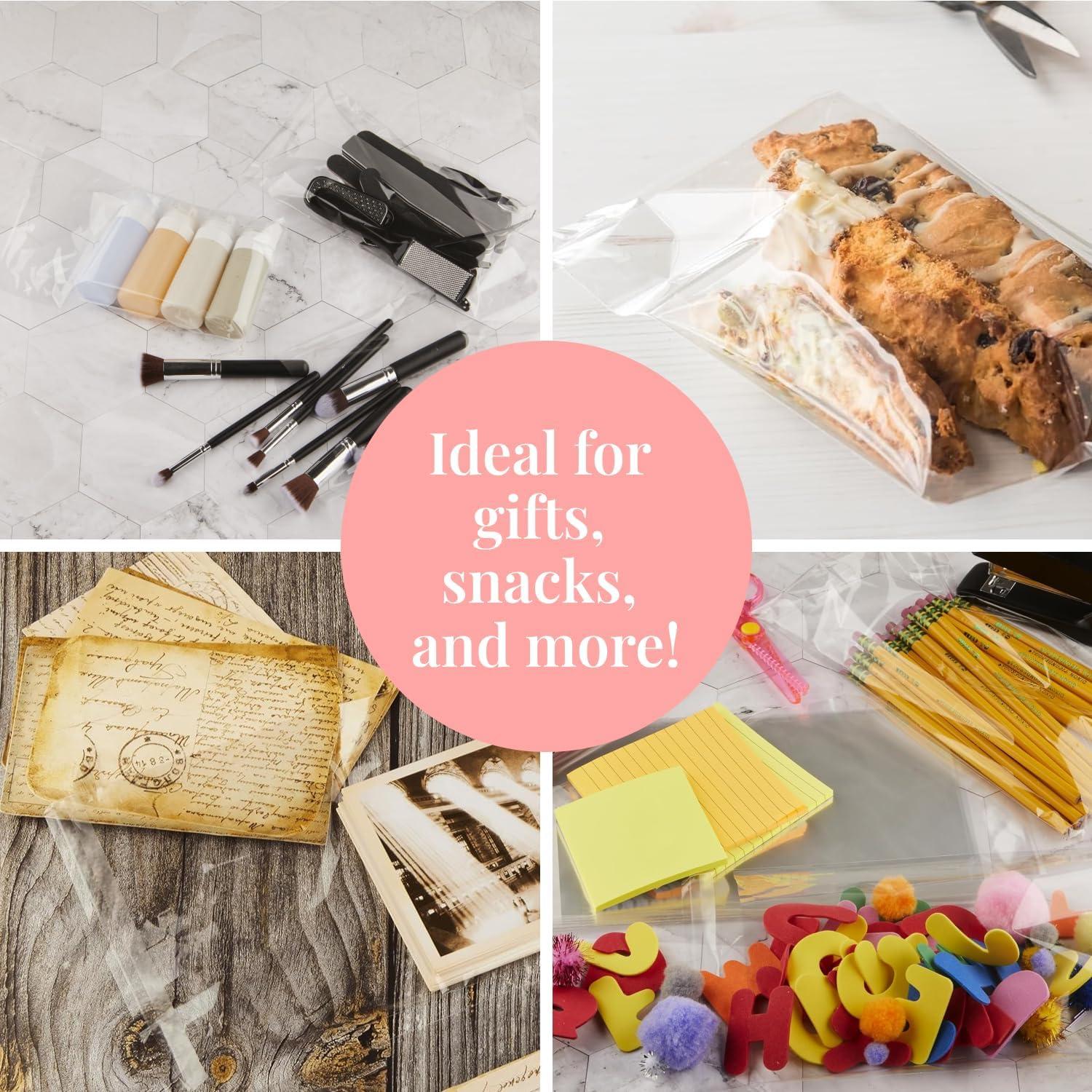 Bolsas de Celofán Autoadhesivas Prestee 15.24x25.4 cm - 200 Unidades