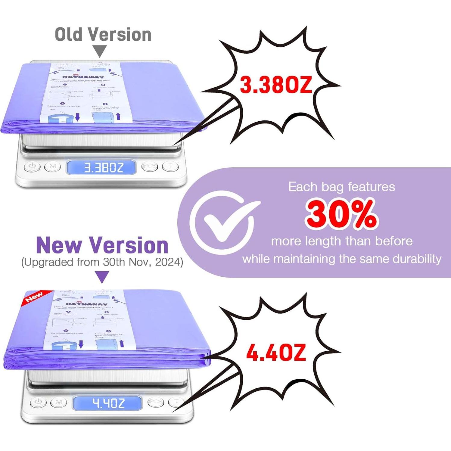 Bolsas de Repuesto RUZAKO para Cubos de Pañales Mini, 5 Pzas