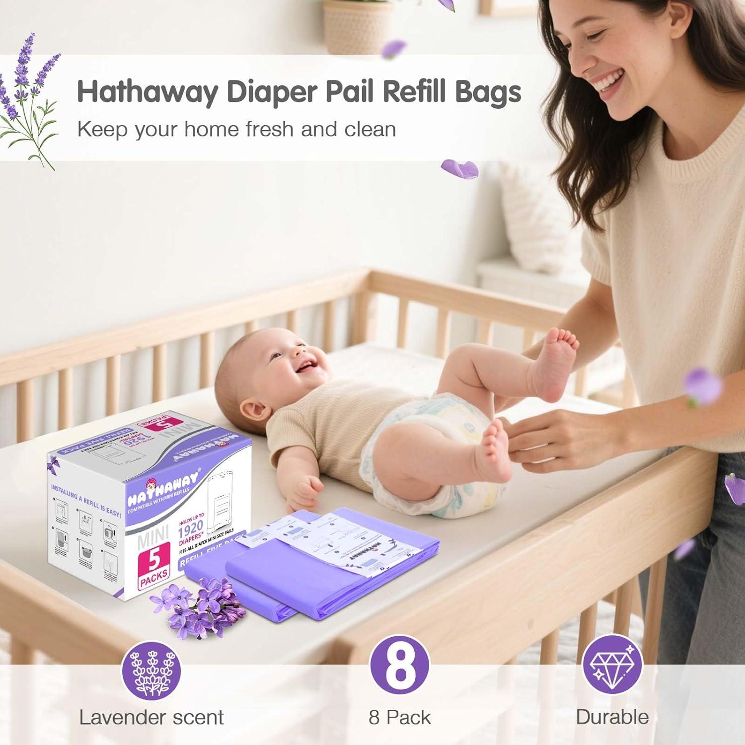 Bolsas de Repuesto RUZAKO para Cubos de Pañales Mini, 5 Pzas