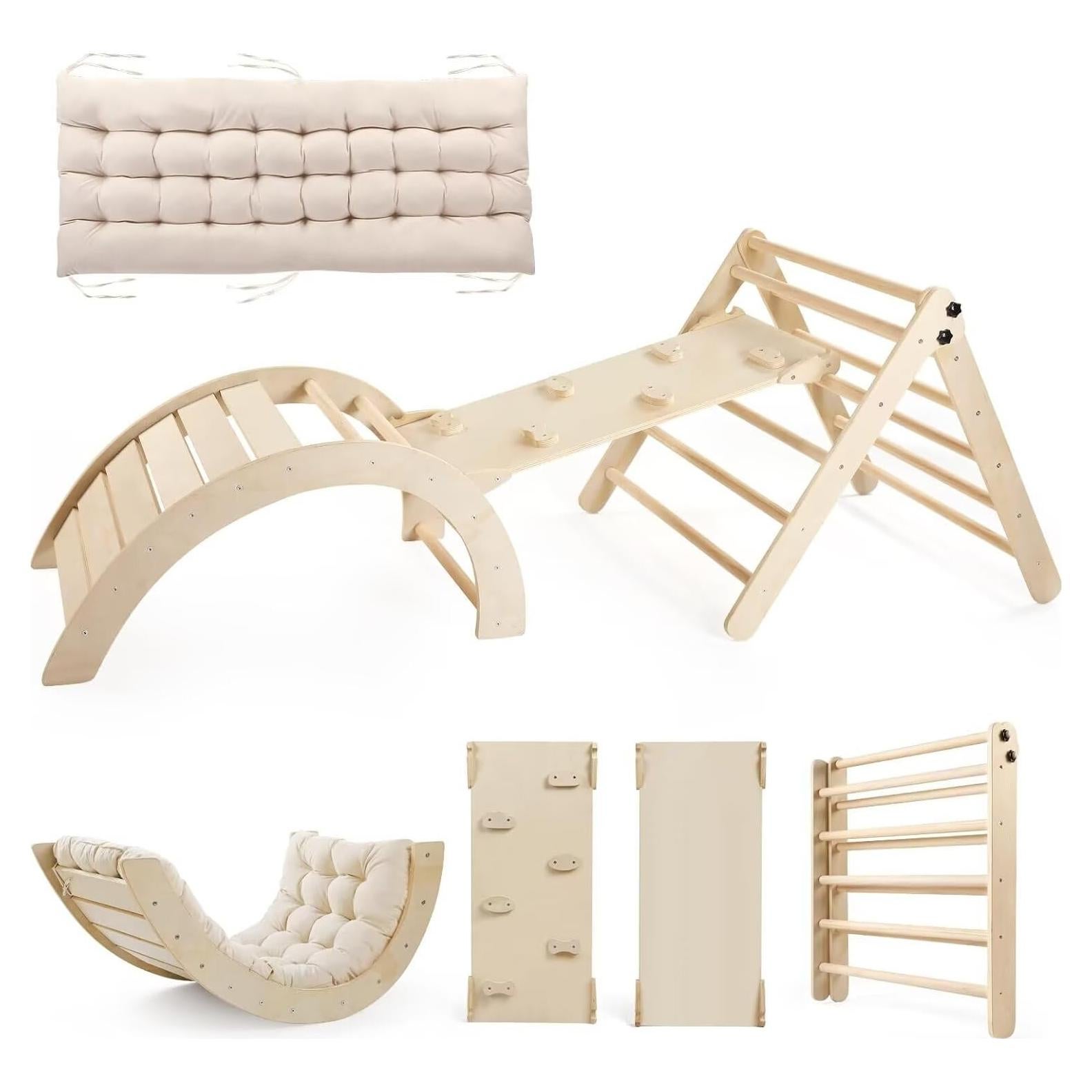 Conjunto Triángulo Pikler Yopnoyik 5 en 1 para Niños