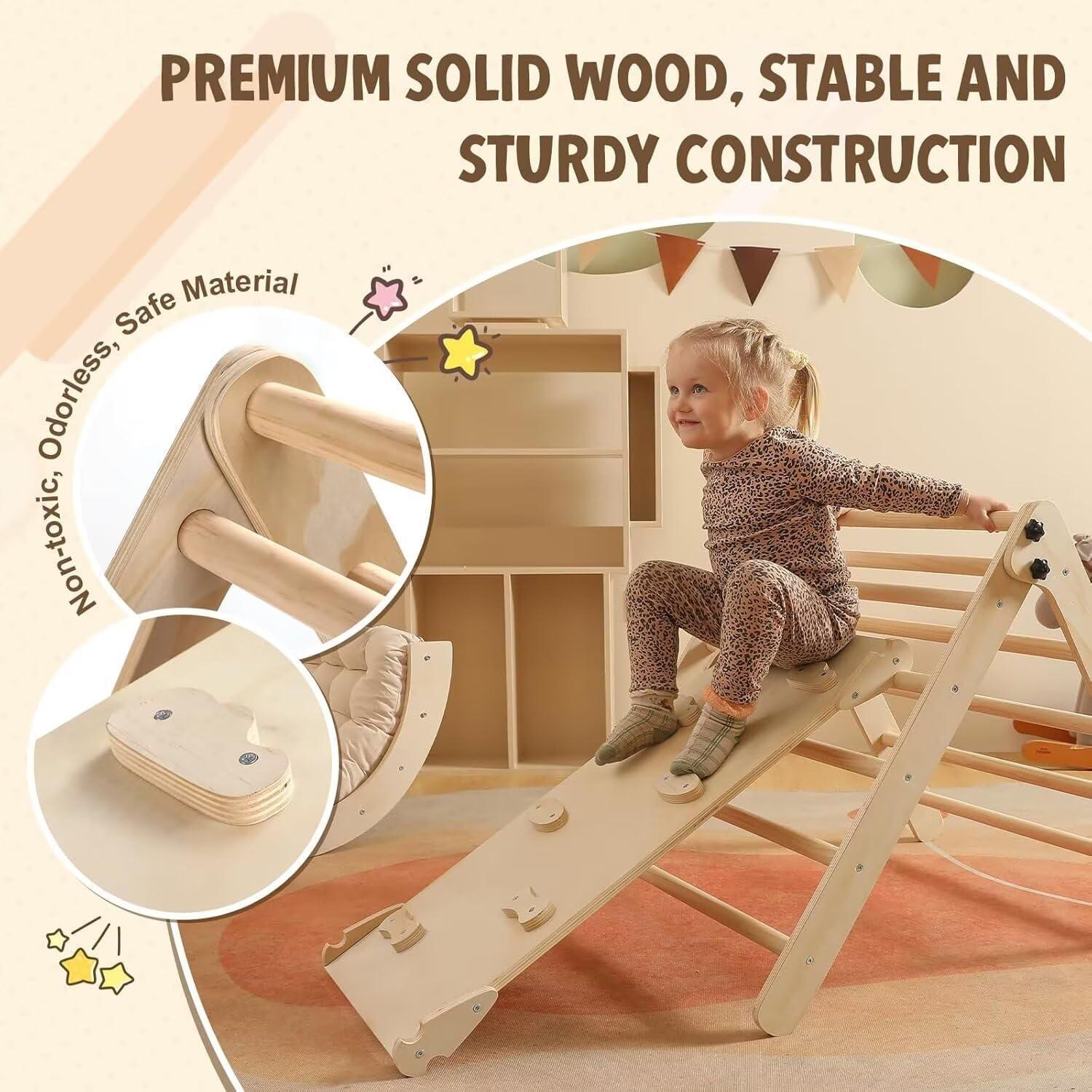 Conjunto Triángulo Pikler Yopnoyik 5 en 1 para Niños