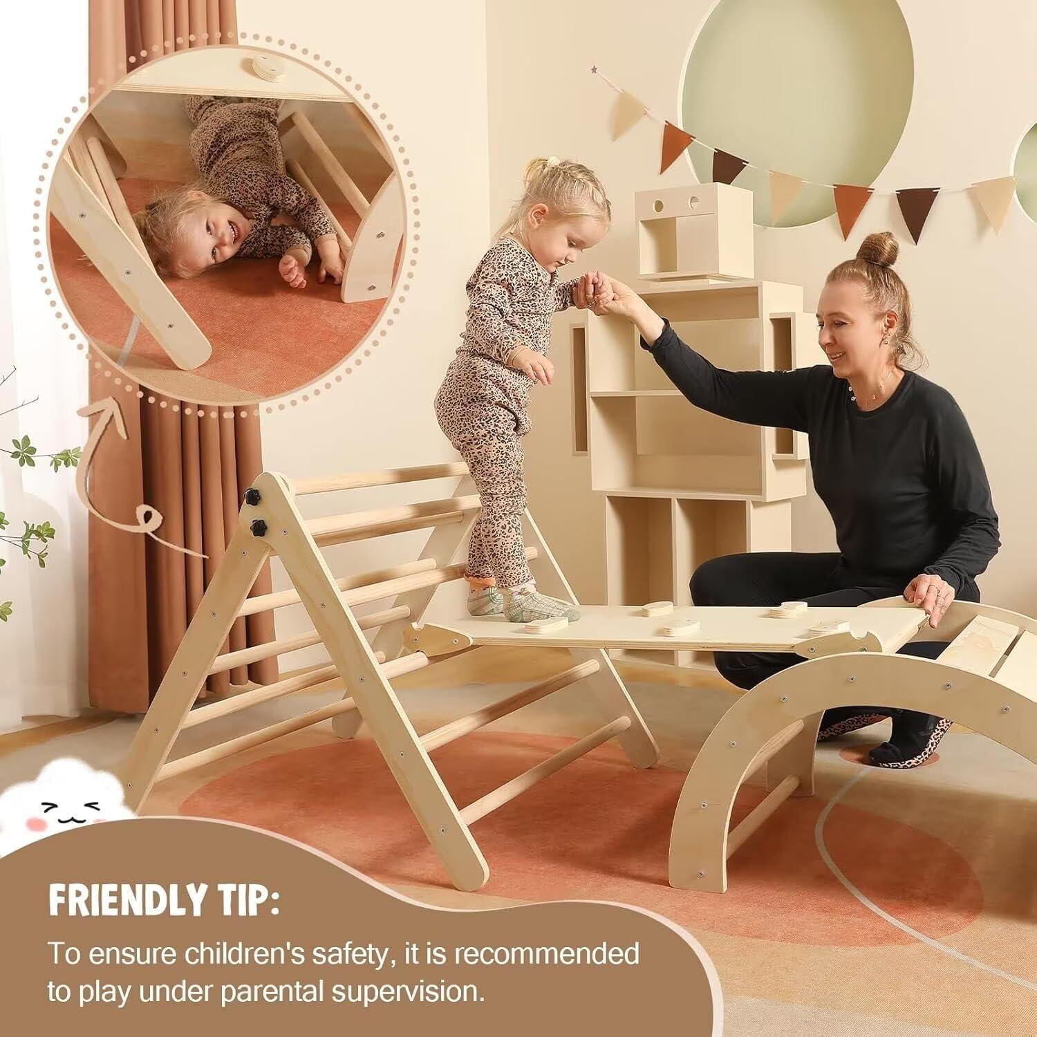 Conjunto Triángulo Pikler Yopnoyik 5 en 1 para Niños