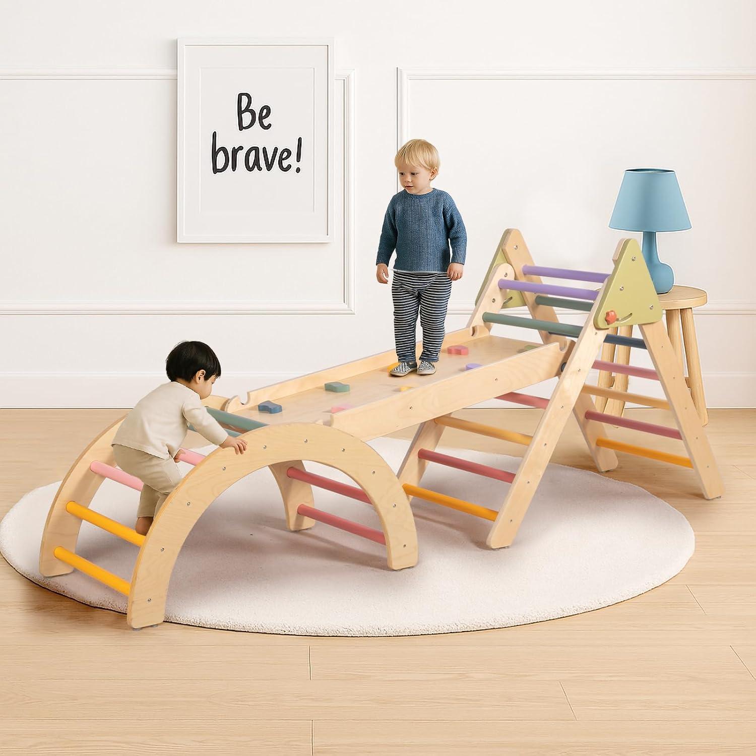 Conjunto de Escalada Pikler 7 en 1 aiwo para Niños 1-3 Años