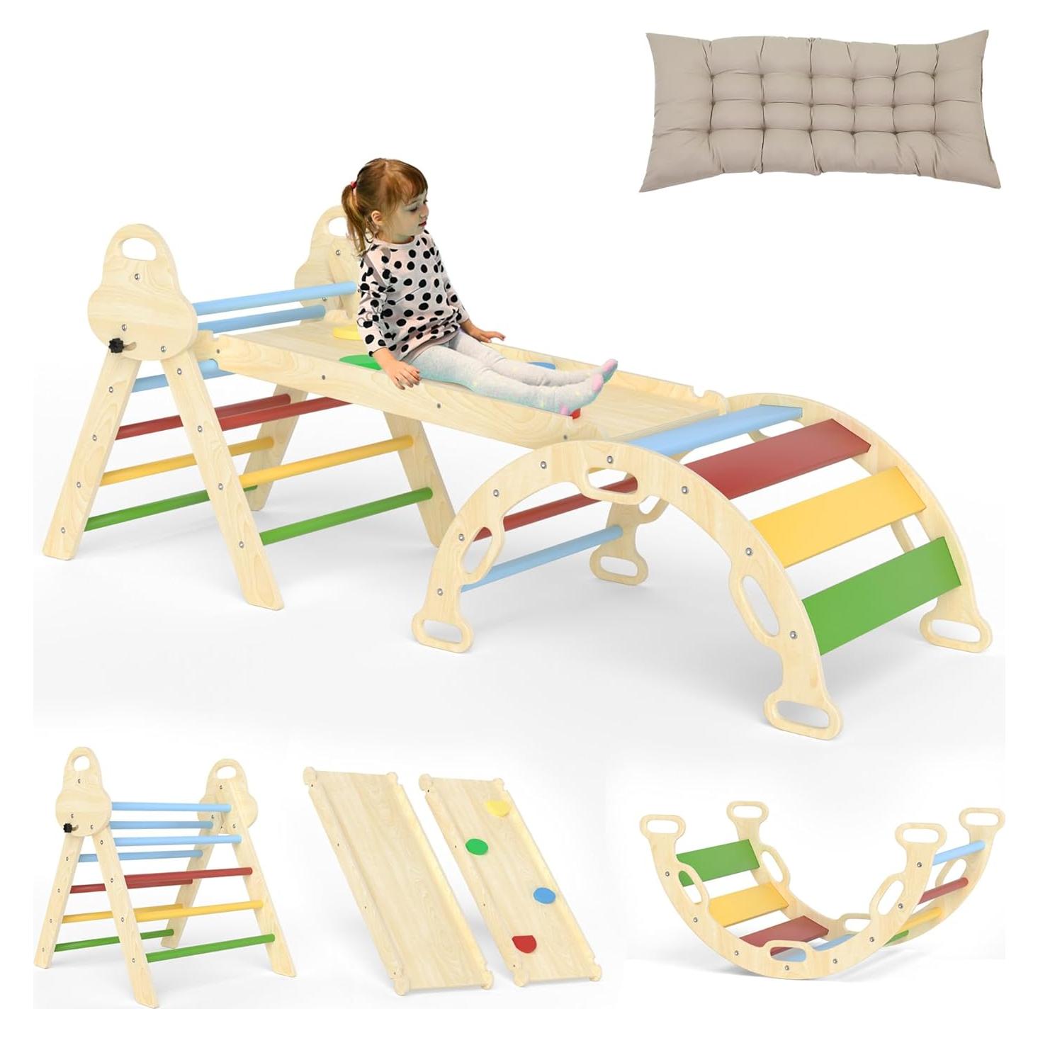 Conjunto de Escalada Montessori 7 en 1 doowroodni 11.3 kg