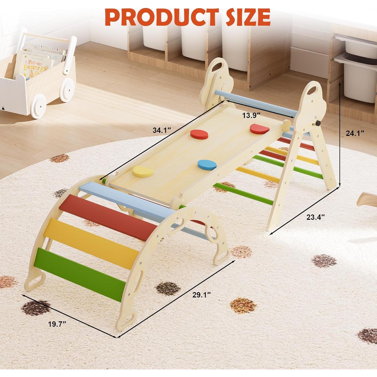 Conjunto de Escalada Montessori 7 en 1 doowroodni 11.3 kg